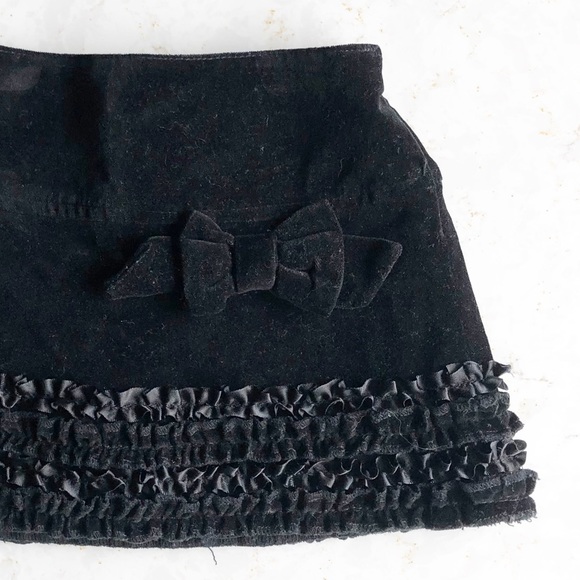 Guess Velvet Ruffle Skirt - Picture 1 of 5